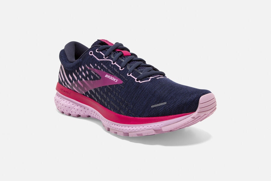 Brooks Running Shoes Womens Navy/Red - Ghost 13 Road - 5743-CEGST